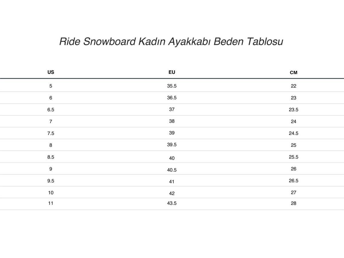 Ride Sage Kadın Snowboard Botu Beyaz - 5