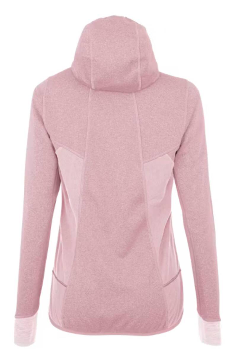 Salewa Puez Hybrid PL Kadın Kapüşonlu Sweatshirt Pembe Melanj - 2