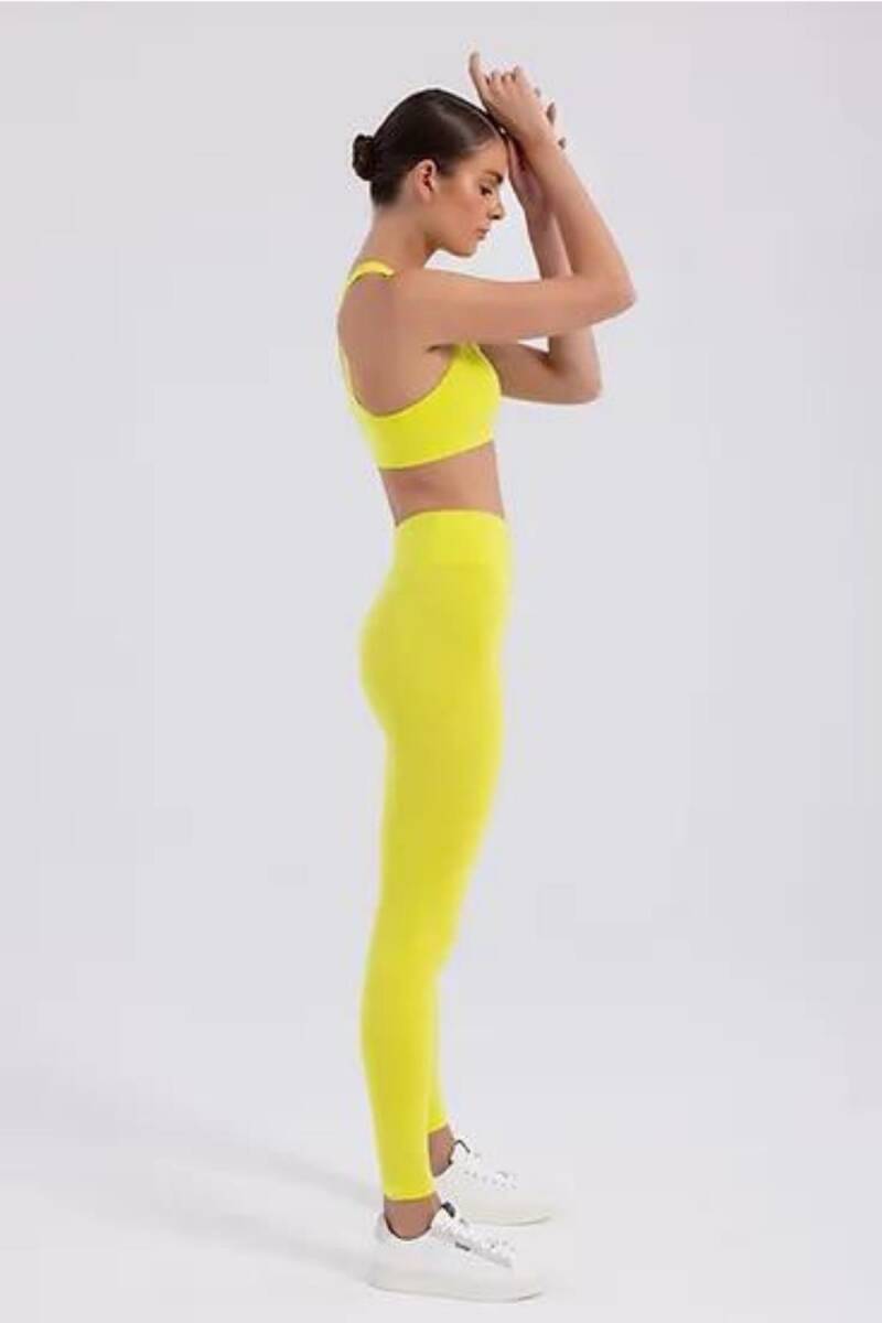 Seamlesstance Soul Space Halter Bra Celery - 3