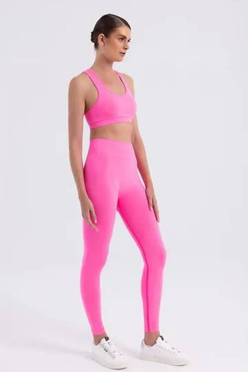 Seamlesstance Soul Space Halter Bra Neon Pink - 7