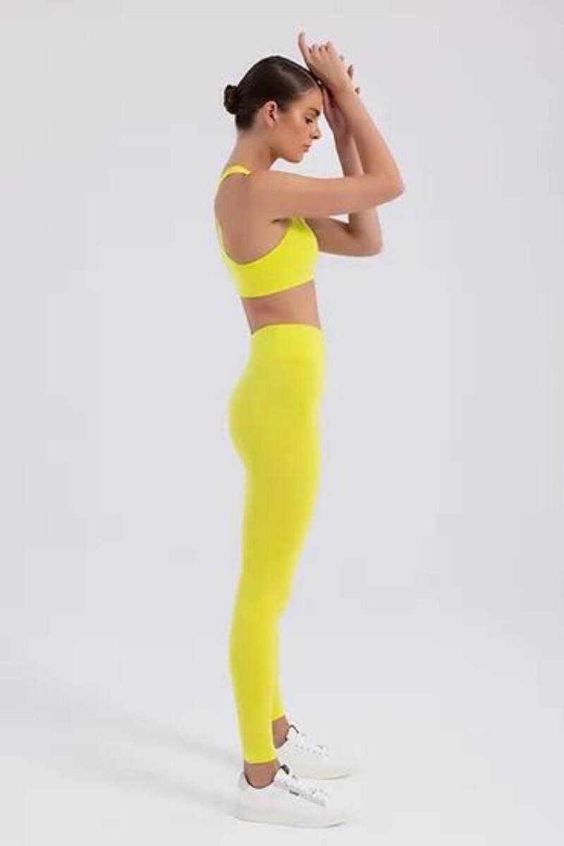 Seamlesstance Soul Space Push Up Büzgülü Tayt Celery - 2