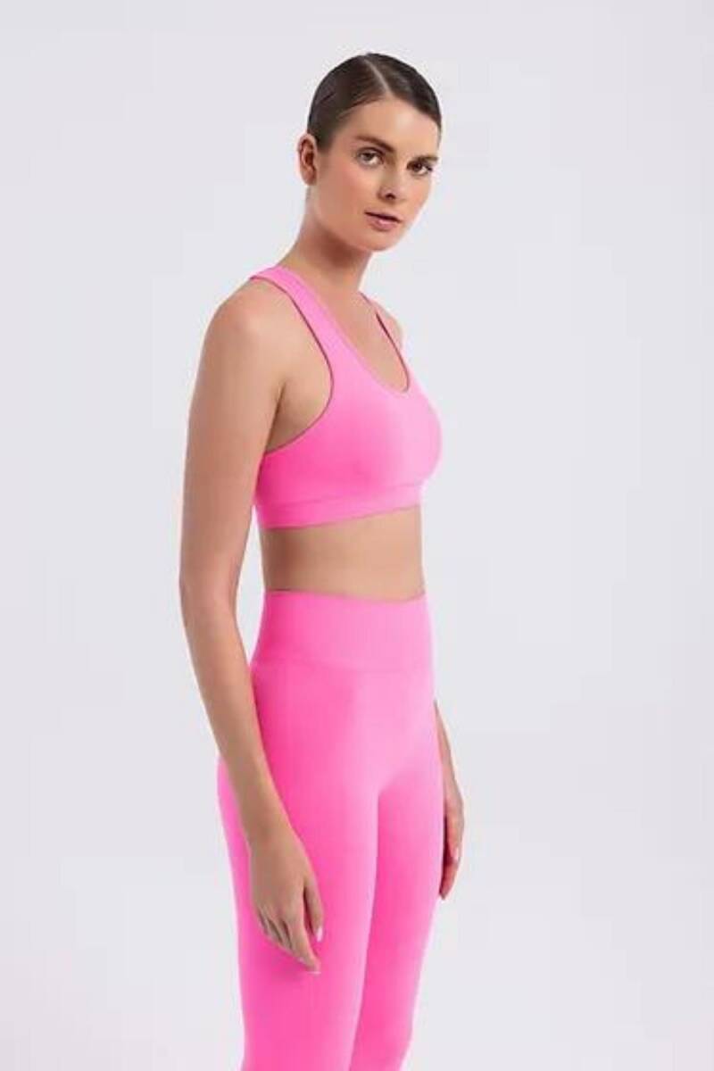 Seamlesstance Soul Space Push Up Büzgülü Tayt Neon Pink - 2