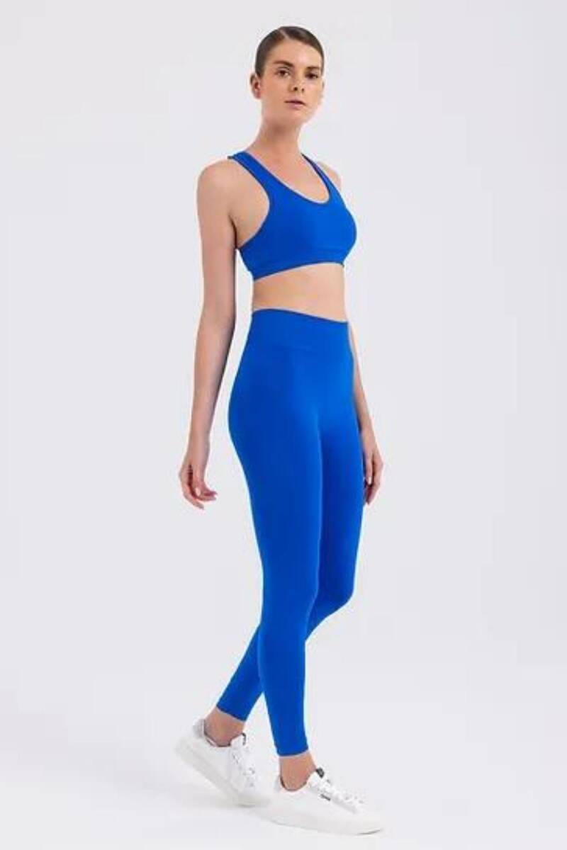 Seamlesstance Soul Space Push Up Büzgülü Tayt Saks Blue - 4