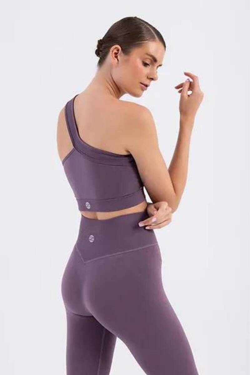 Soul Space Çapraz Tek Omuz Bra Plum Truff - 2