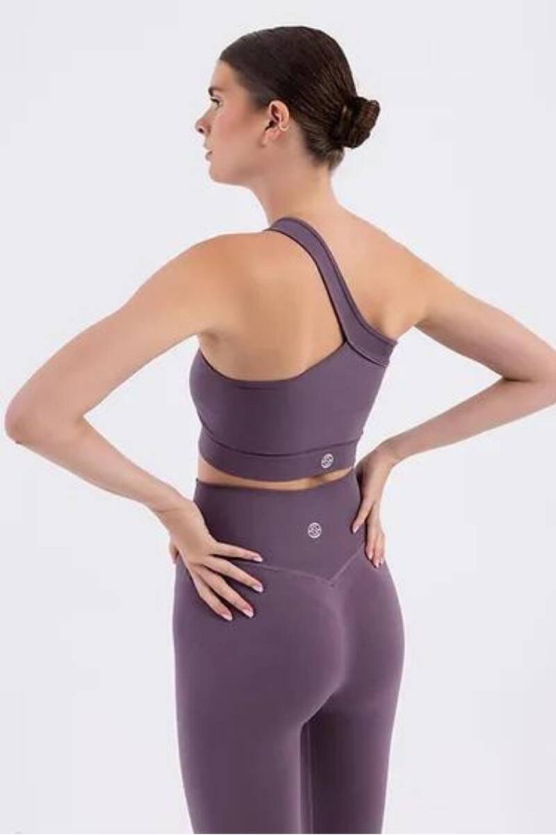 Soul Space Çapraz Tek Omuz Bra Plum Truff - 3