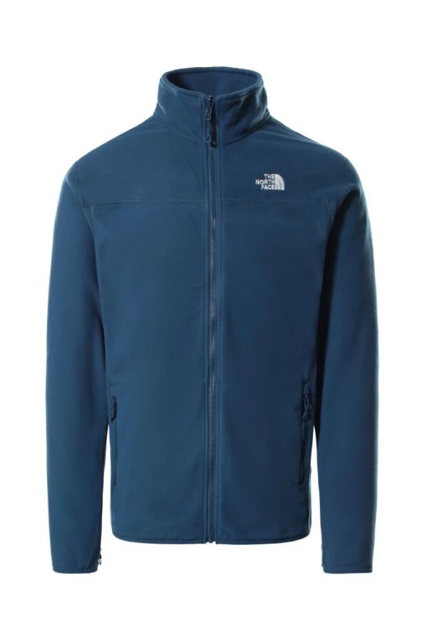 The North Face 100 Glacier Tam Fermuarlı Erkek Polar Lacivert 