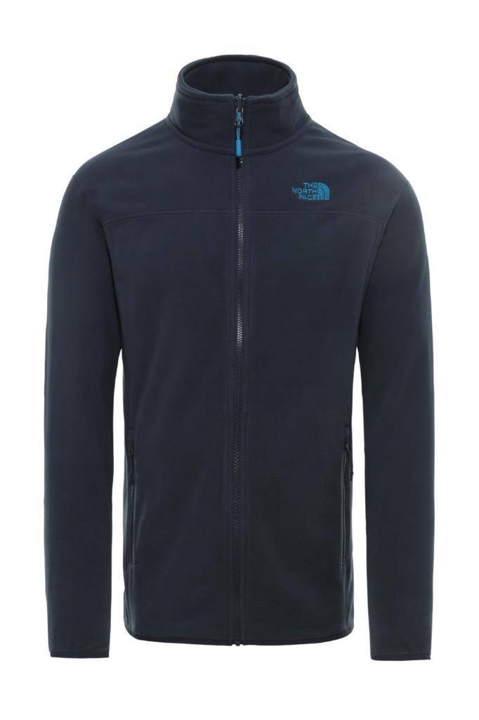 The North Face 100 Glacier Tam Fermuarlı Erkek Polar Lacivert - 1