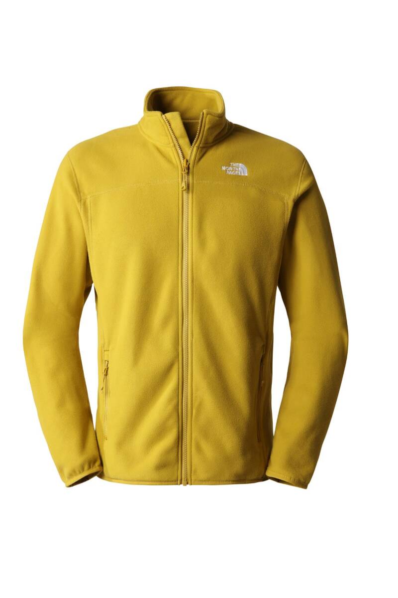 The North Face 100 Glacier Tam Fermuarlı Erkek Polar Sarı - 1