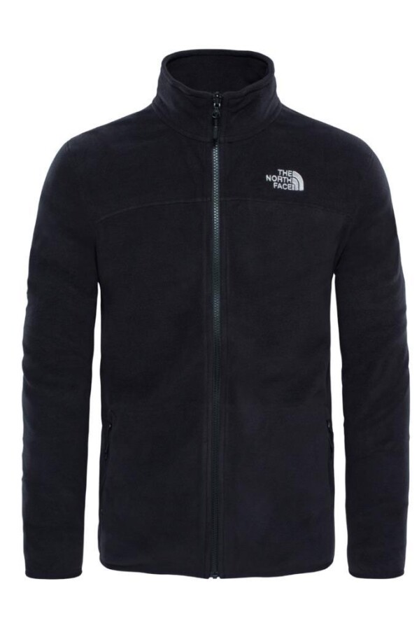 The North Face 100 Glacier Tam Fermuarlı Erkek Polar Siyah 