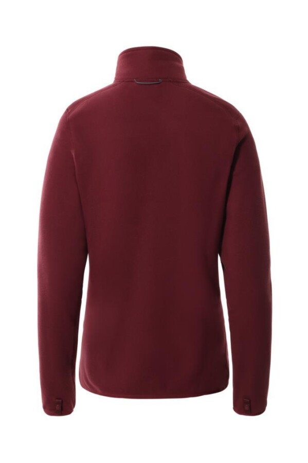 The North Face 100 Glacier Tam Fermuarlı Kadın Polar Bordo - THE NORTH FACE (1)