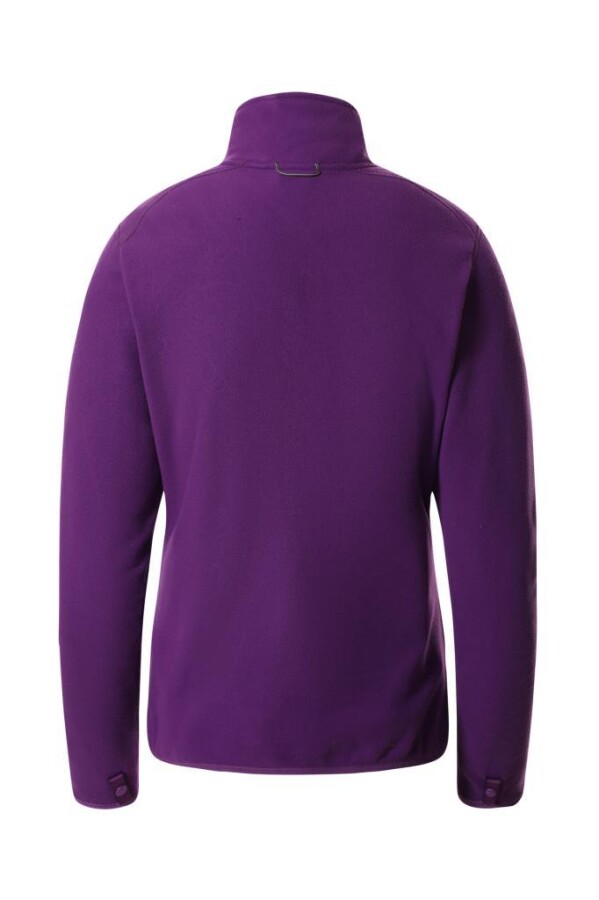 The North Face 100 Glacier Tam Fermuarlı Kadın Polar Mor - THE NORTH FACE (1)