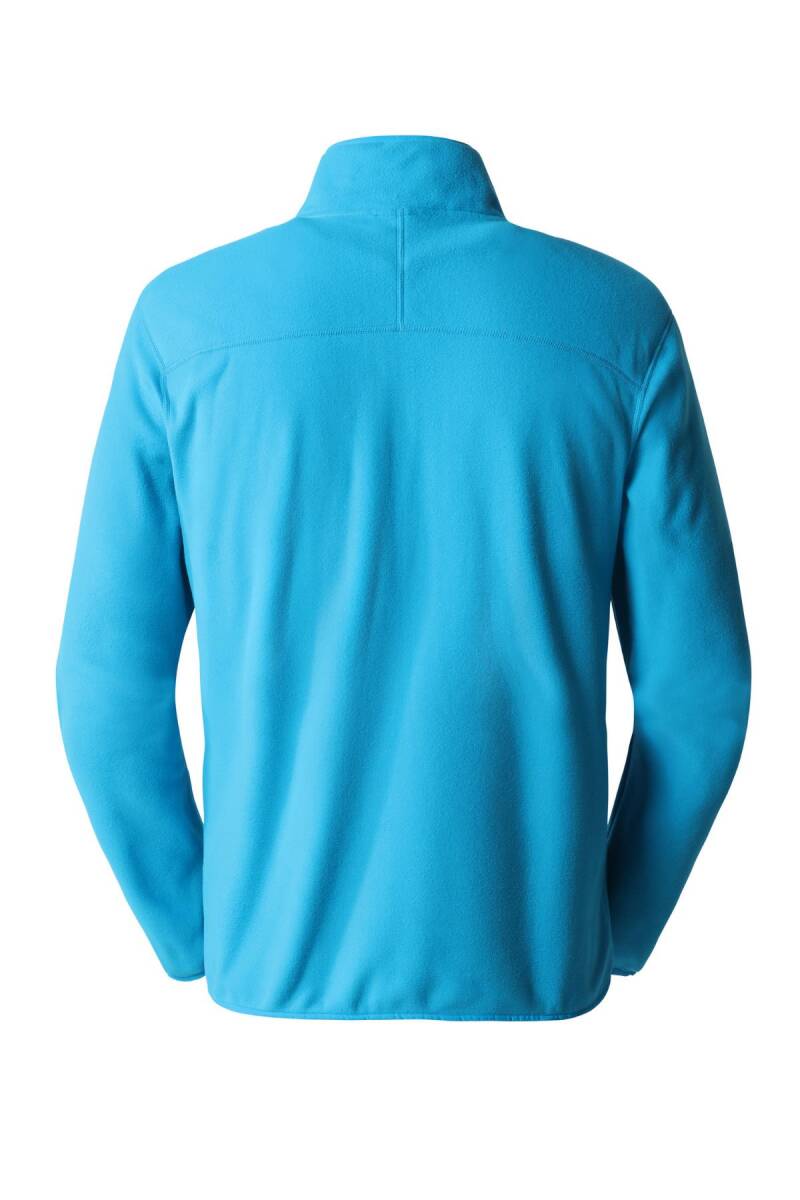The North Face 100 Glacier Yarım Fermuarlı Erkek Polar Açık Mavi - 2