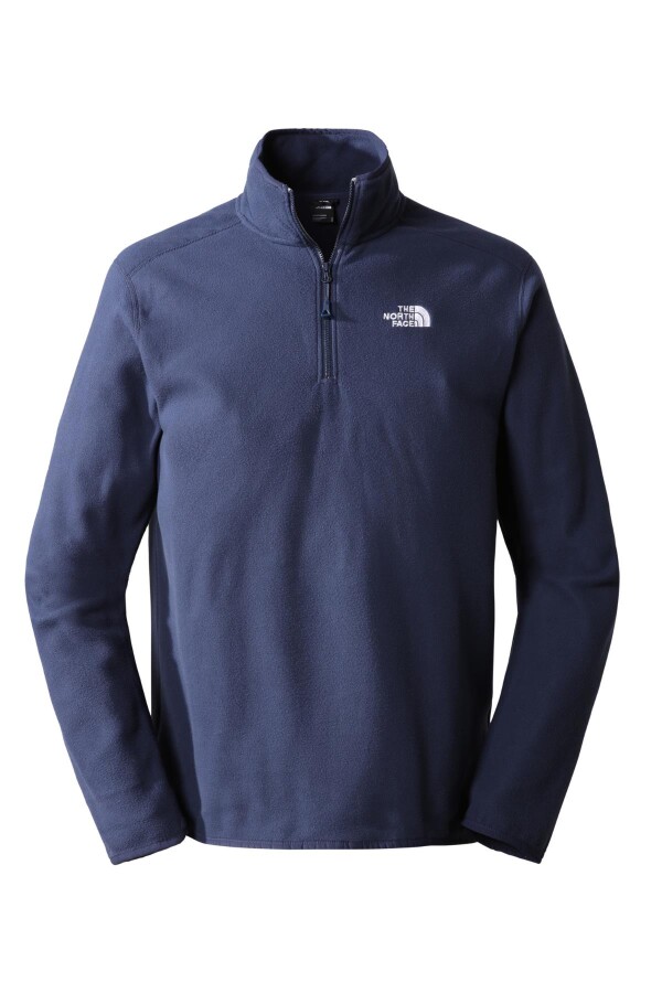 The North Face 100 Glacier Yarım Fermuarlı Erkek Polar Lacivert 