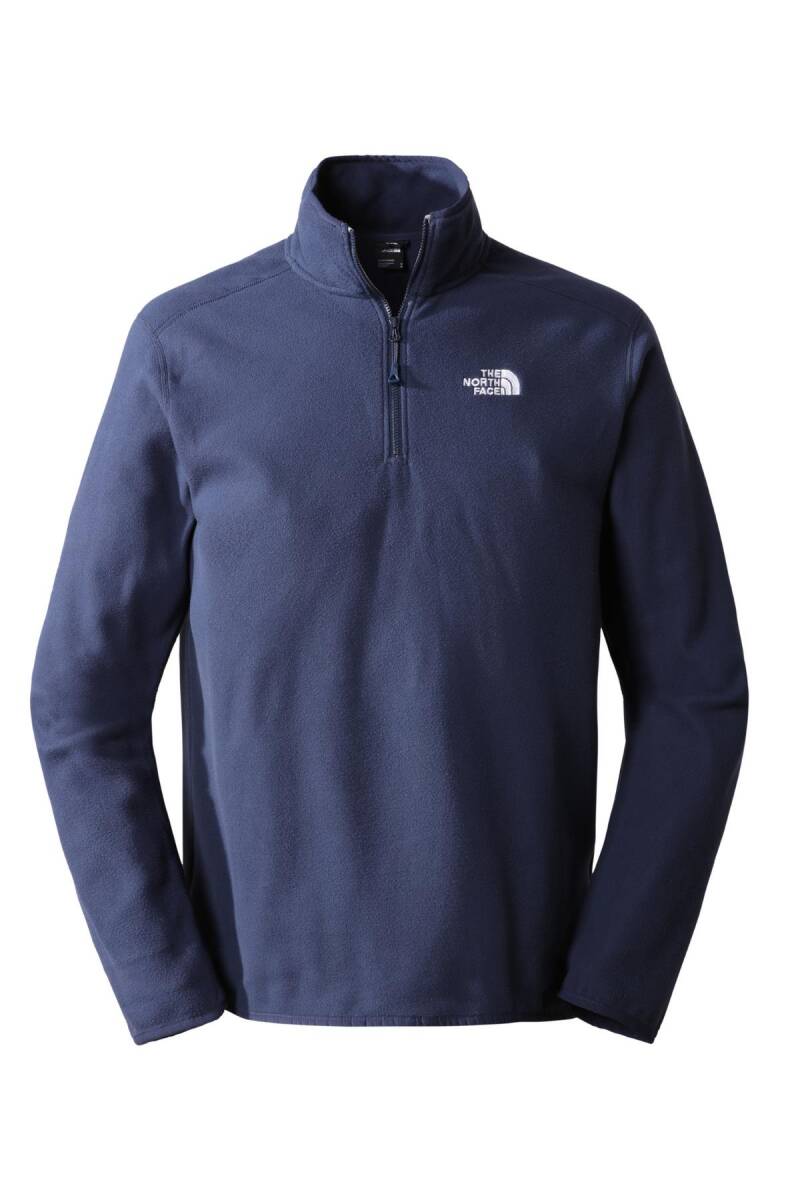 The North Face 100 Glacier Yarım Fermuarlı Erkek Polar Lacivert - 1