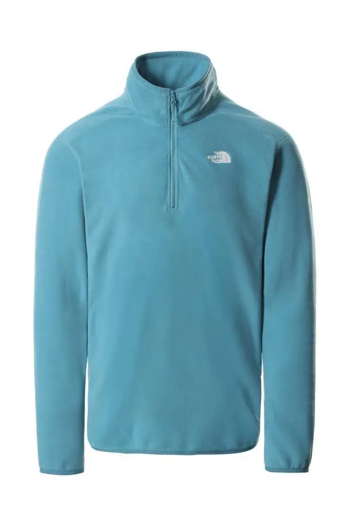 The North Face 100 Glacier Yarım Fermuarlı Erkek Polar Mavi - 1