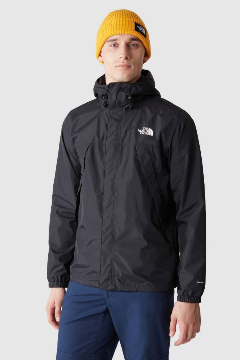 The North Face Antora Erkek Yağmurluk Mont Siyah - 1