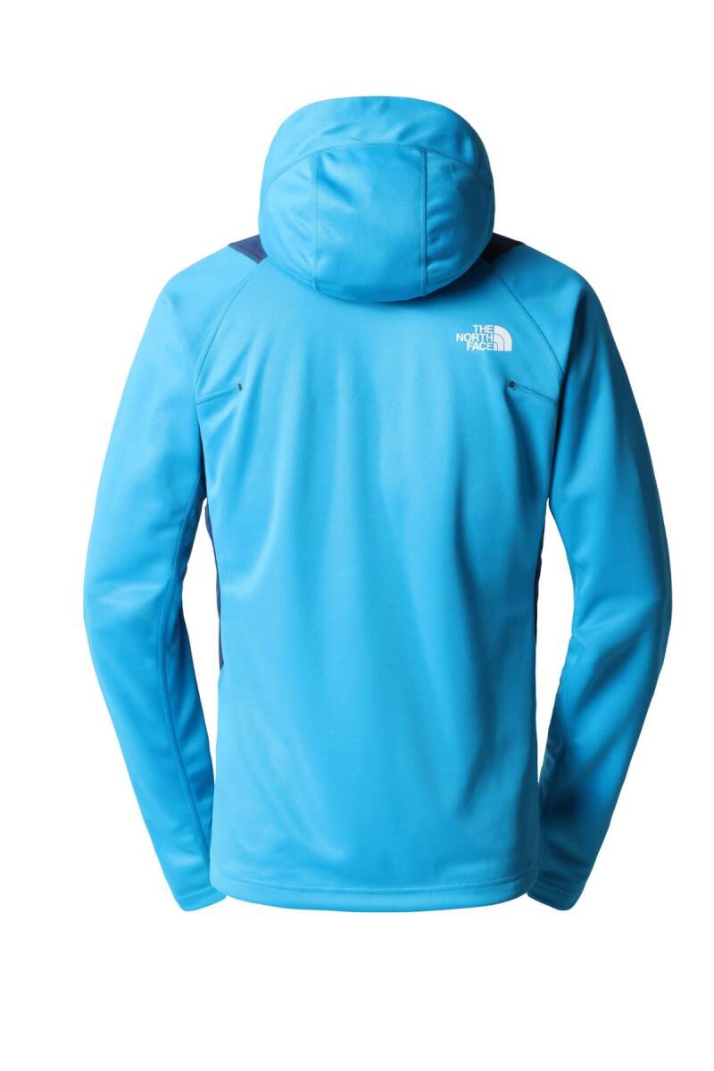 The North Face AO Midlayer Tam Fermuarlı Kapüşonlu Hoodie Erkek Açık Mavi - 2