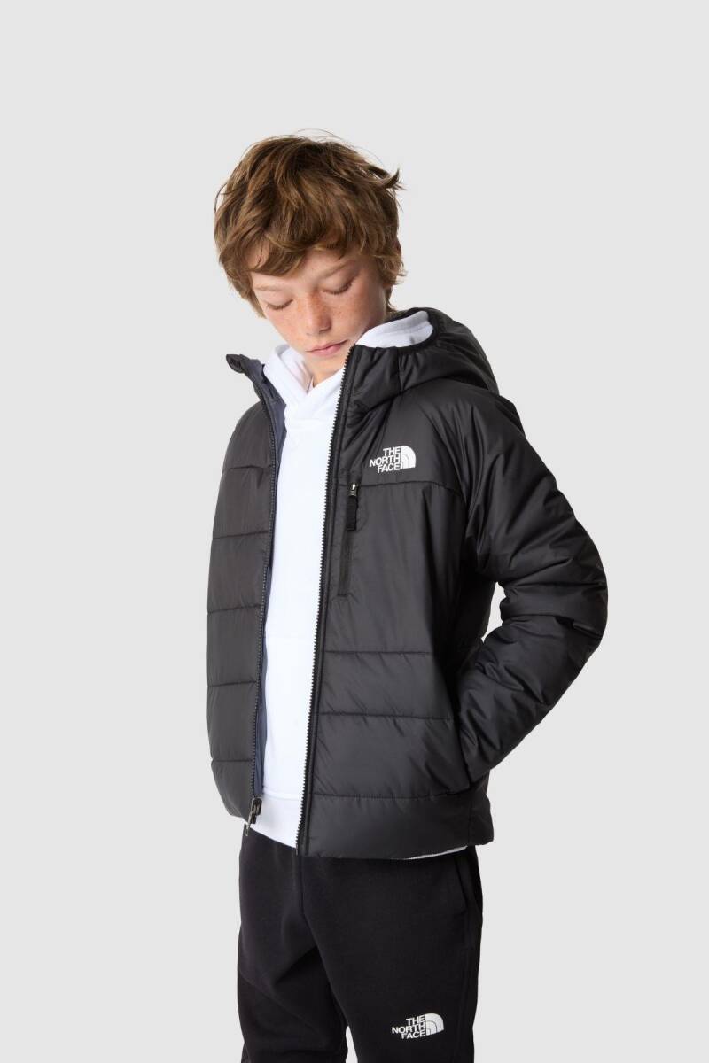 The North Face B Reversible Perrito Jacket Çocuk Mont Siyah Gri - 2