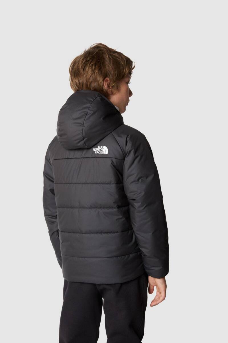 The North Face B Reversible Perrito Jacket Çocuk Mont Siyah Gri - 4
