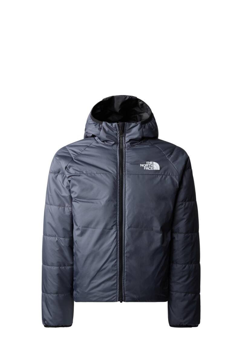 The North Face B Reversible Perrito Jacket Çocuk Mont Siyah Gri - 6