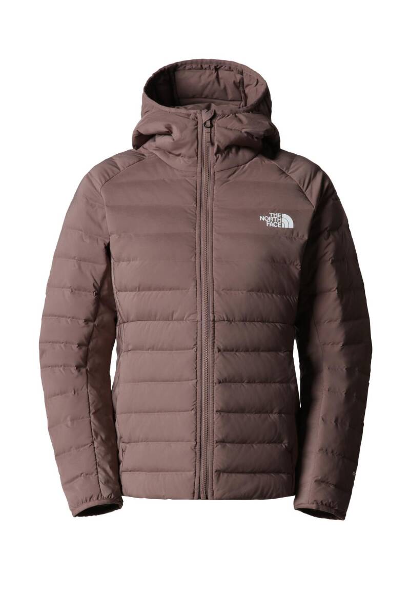 The North Face Belleview Stretch Down Hoodie Mont Kadın Kahverengi - 1