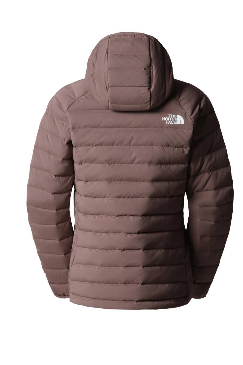 The North Face Belleview Stretch Down Hoodie Mont Kadın Kahverengi - 2