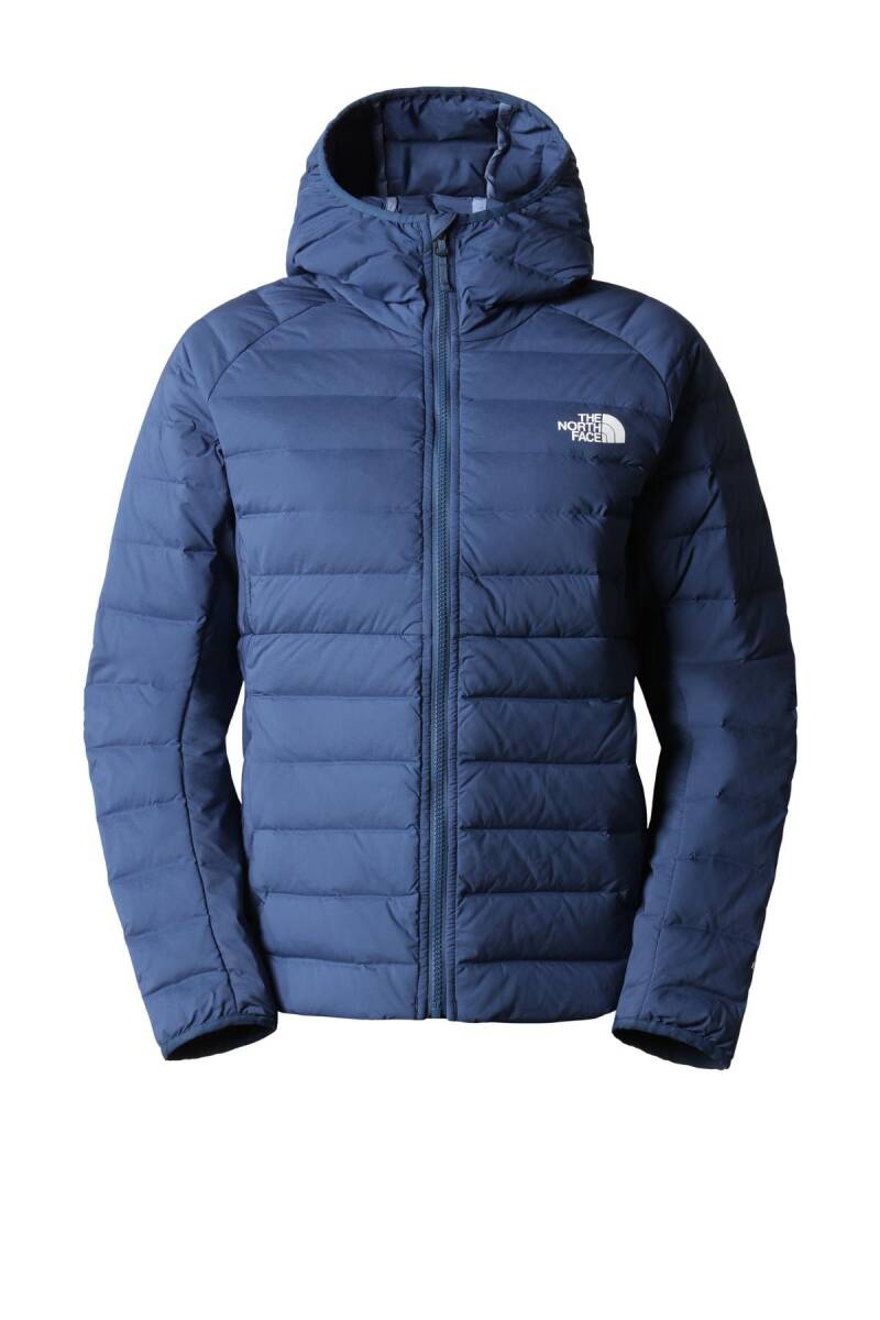 The North Face Belleview Stretch Down Hoodie Mont Kadın Mavi - 1