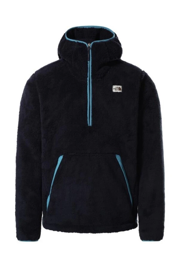 The North Face Campshire Po Hoodie Kapüşonlu Erkek Polar Lacivert 