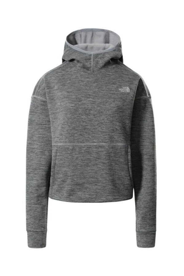The North Face Canyonlands PO Crop Kapüşonlu Kadın Sweatshirt Gri 
