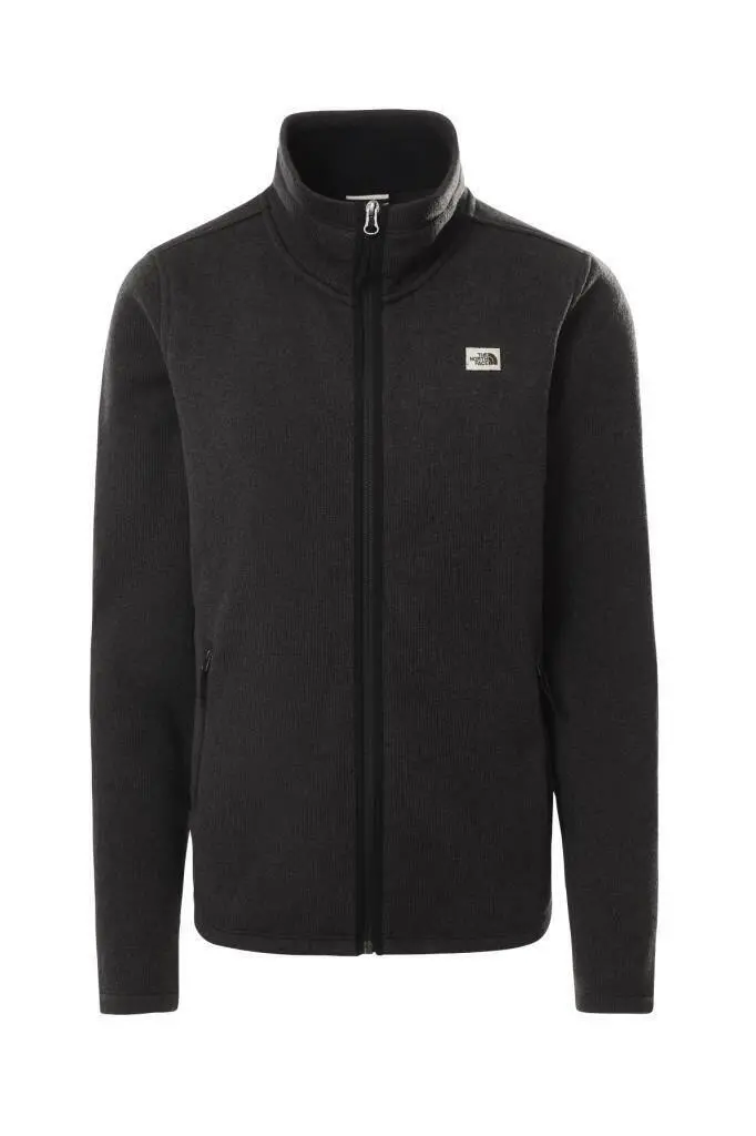 The North Face Crescent Tam Fermuarlı Kadın Sweatshirt Siyah/Gri - 1