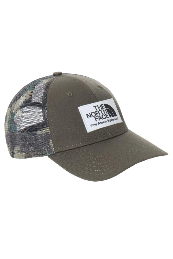 The North Face Deep Fit Mudder Trucker Şapka Kamuflaj Yeşil 