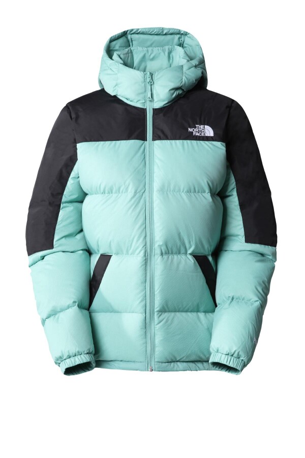 The North Face Diablo Down Kapüşonlu Hoodie Kadın Mont Turkuaz/Siyah 