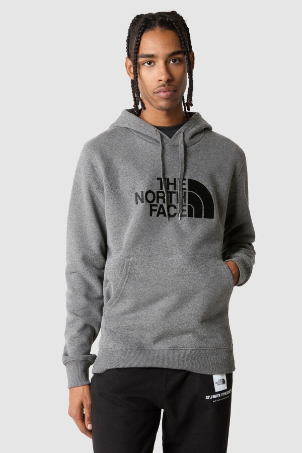 The North Face Drew Peak Pullover Hoodie Kapüşonlu Erkek Sweatshirt Gri 