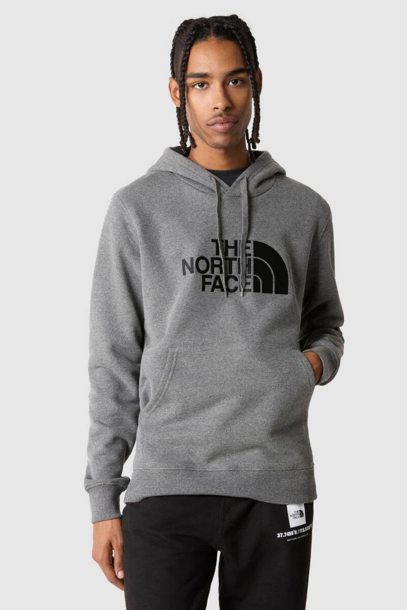 The North Face Drew Peak Pullover Hoodie Kapüşonlu Erkek Sweatshirt Gri - 1