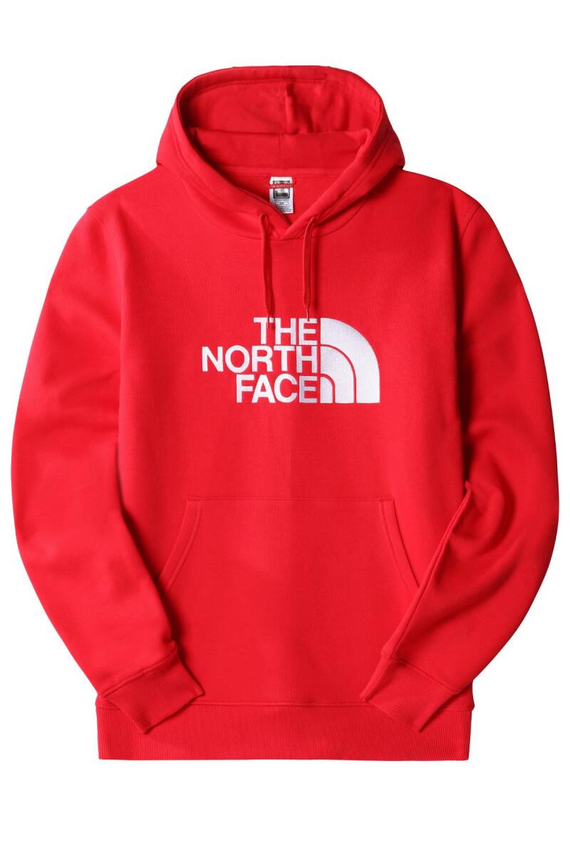 The North Face Drew Peak Pullover Hoodie Kapüşonlu Erkek Sweatshirt Kırmızı - 1