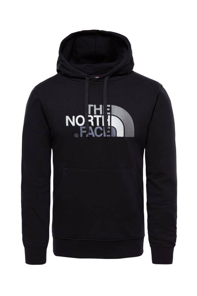 The North Face Drew Peak Pullover Hoodie Kapüşonlu Erkek Sweatshirt Kırmızı/Siyah - 1