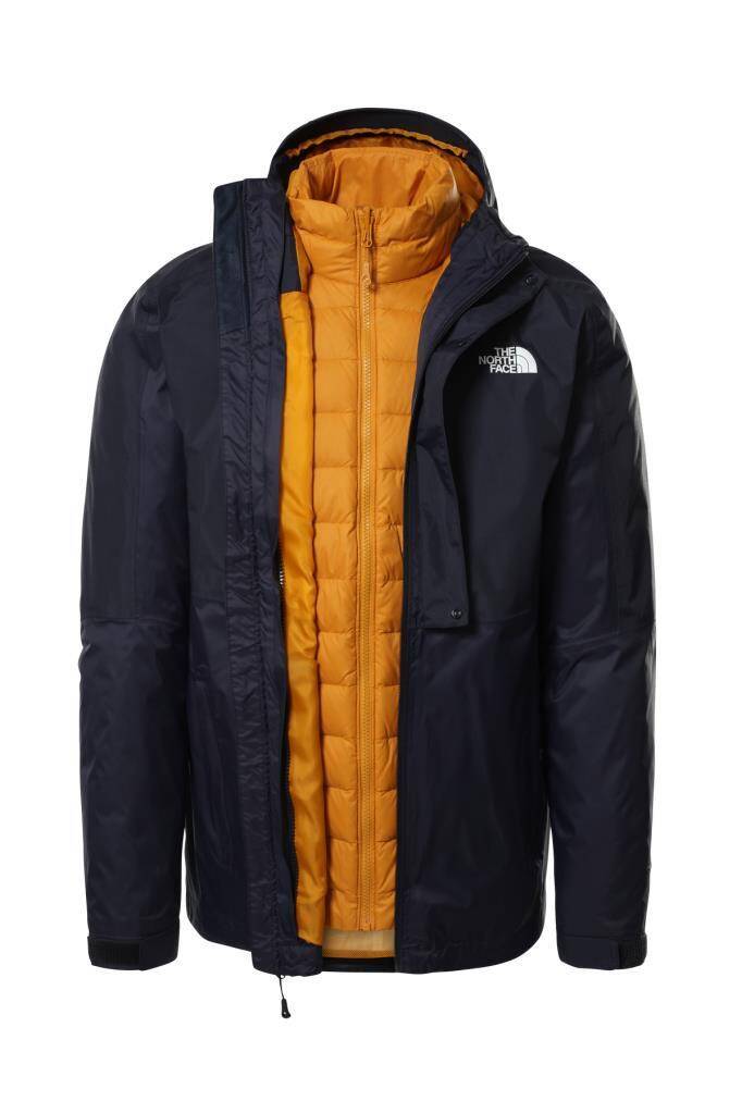 The North Face Dryvent Down Triclimate Erkek Mont Lacivert/Turuncu - 1