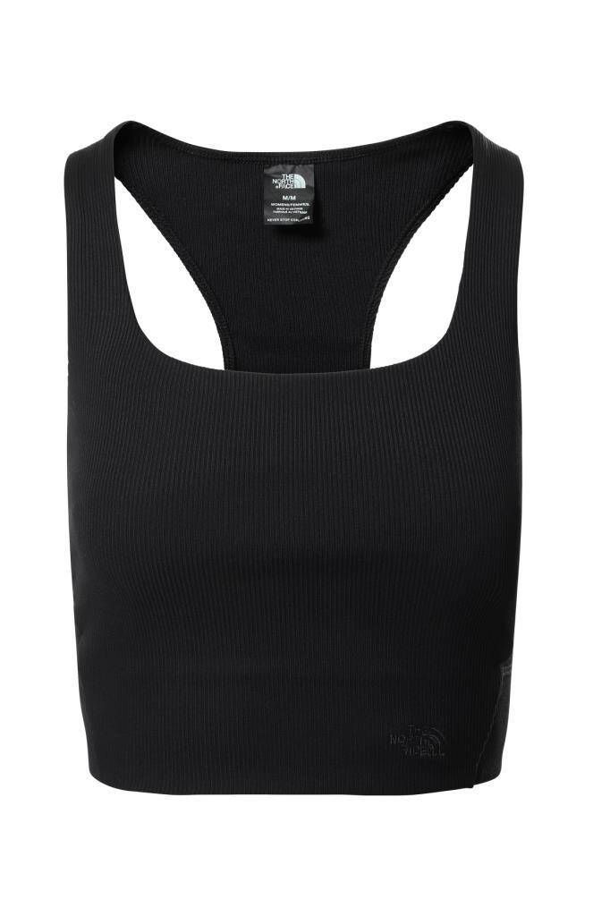 The North Face EA Rubby Hill Rib Knit Tank Kadın Tişört Siyah - 1