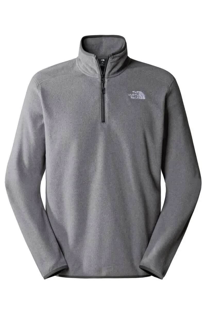 The North Face Erkek 100 Glacier 1/4 Zip - Eu Polar Gri - 4