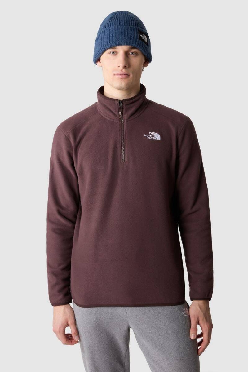 The North Face Erkek 100 Glacier 1/4 Zip - Eu Polar Kahverengi - 1