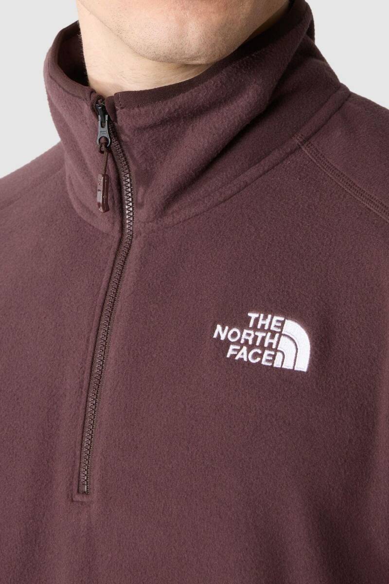 The North Face Erkek 100 Glacier 1/4 Zip - Eu Polar Kahverengi - 4