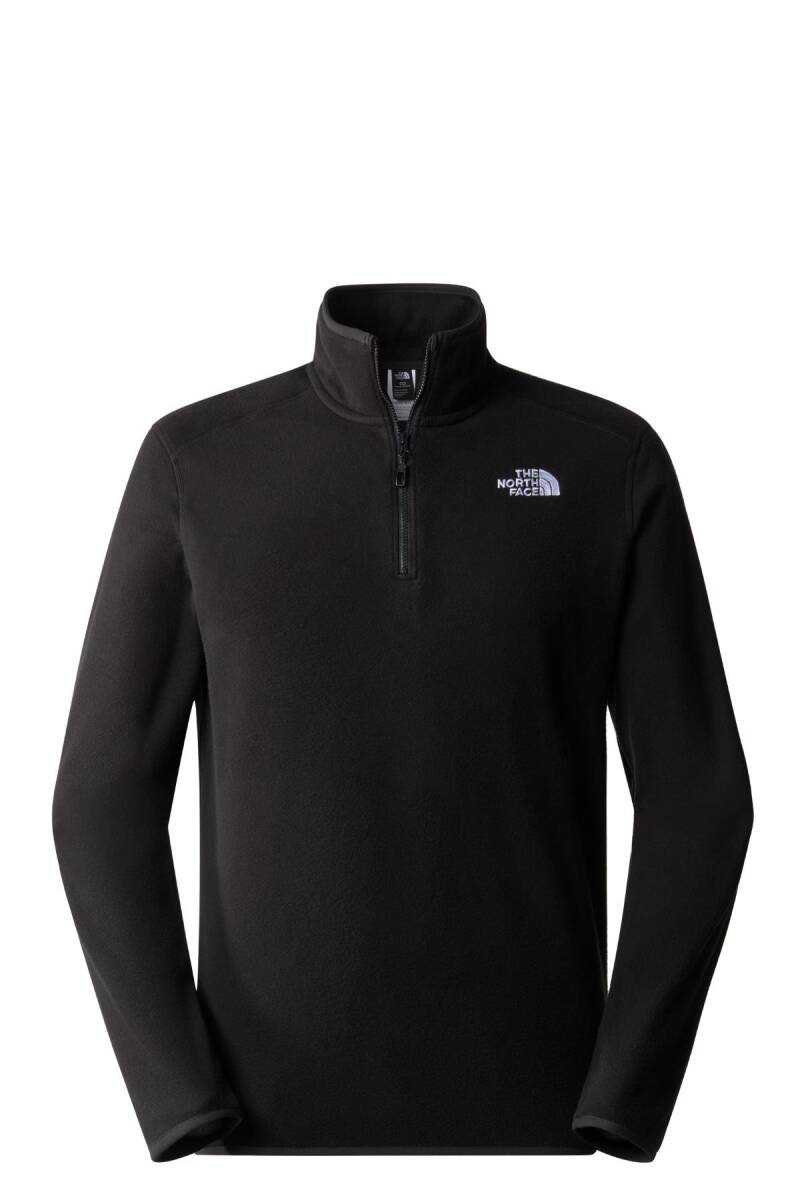 The North Face Erkek 100 Glacier 1/4 Zip - Eu Polar Siyah - 1