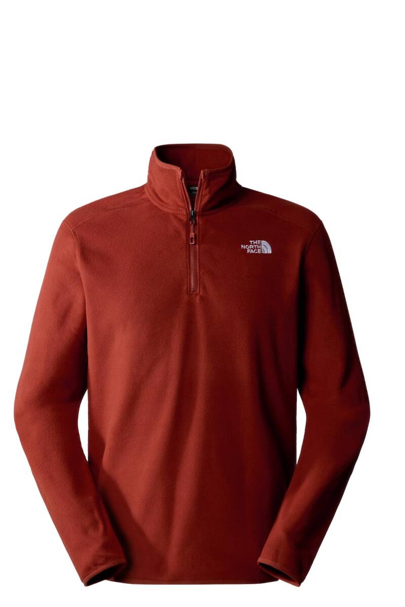 The North Face Erkek 100 Glacier 1/4 Zip - Eu Polar Turuncu - 1