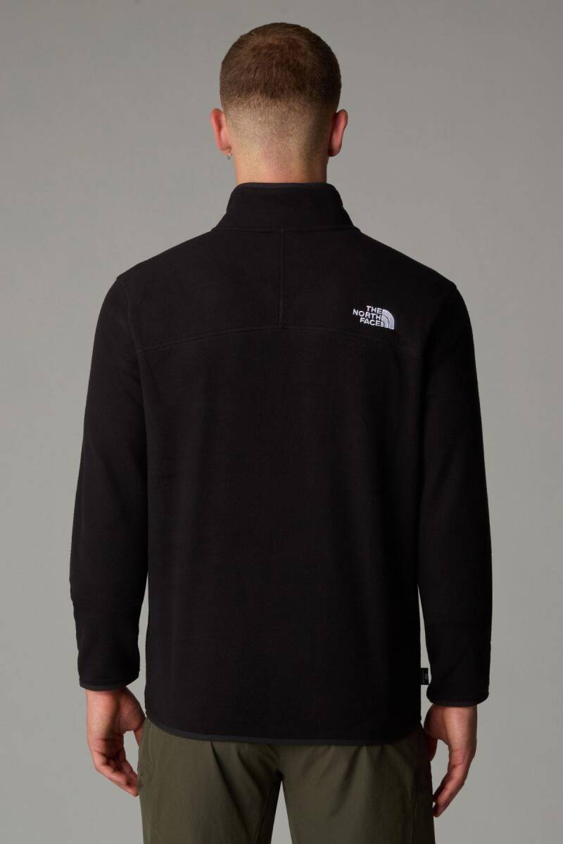 The North Face Erkek 100 Glacier 1/4 Zip Polar Siyah - 2