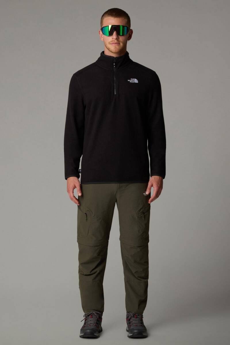 The North Face Erkek 100 Glacier 1/4 Zip Polar Siyah - 3