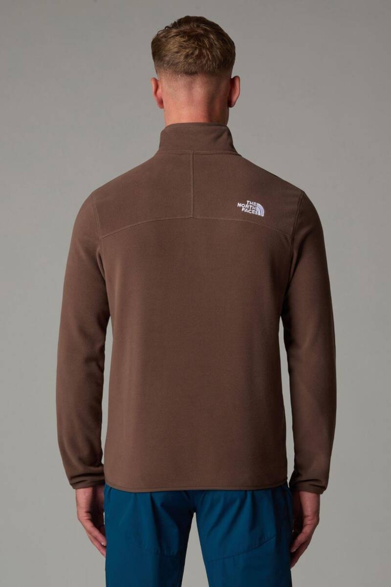 The North Face Erkek 100 Glacier 1/4 Zip Polar Kahverengi - 3