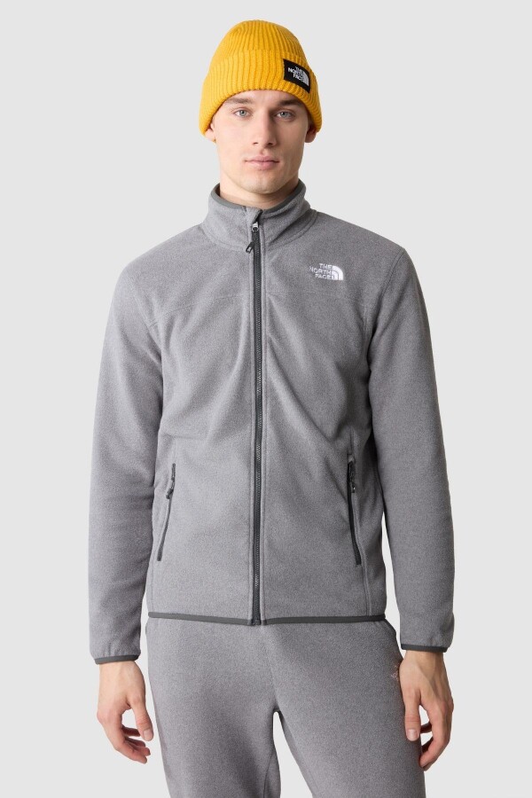 The North Face Erkek 100 Glacier Full Zip - Eu Polar Gri 