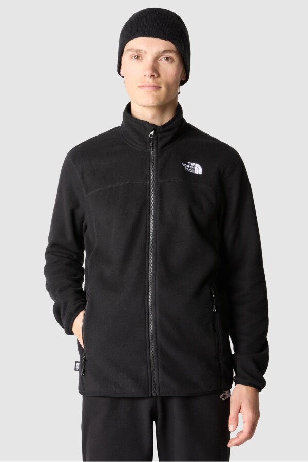 The North Face Erkek 100 Glacier Full Zip - Eu Polar Siyah 