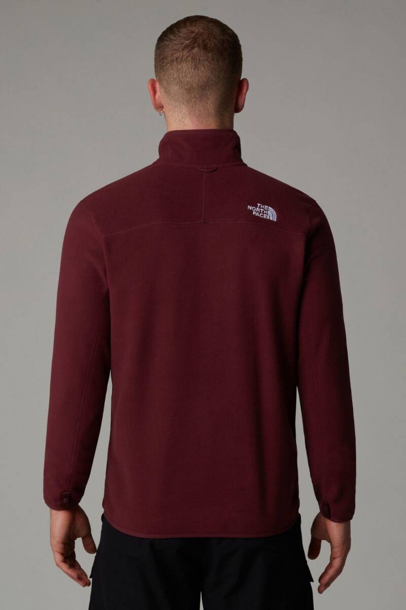 The North Face Erkek 100 Glacier Full Zip Polar Bordo - 3