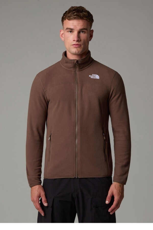 The North Face Erkek 100 Glacier Full Zip Polar Kahverengi 